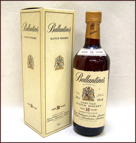 バランタイン 30年 ベリーオールド スコッチウイスキー 箱付き 700ml ...