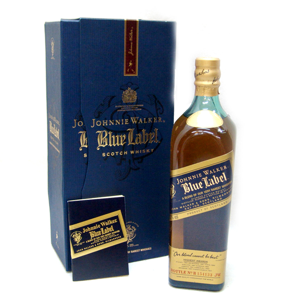 Johnnie walker BLUE Label スコッチウイスキー古酒箱あり正規品で間違いないですよね