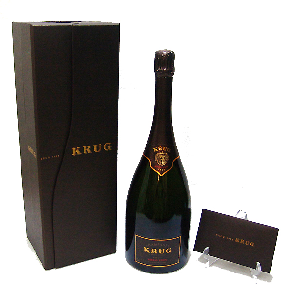 東京都渋谷区でKRUG クリュッグ 1995 シャンパン 1500ml マグナムボトル 箱付きを30,000円でお買取りさせていただきました。  ｜お酒買取エイブイ