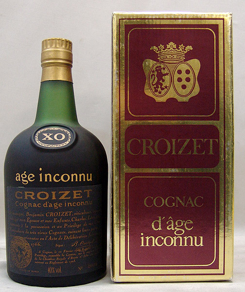 CROIZET age inconnu クロアーゼ アージュ アンコニュ コニャック700ml