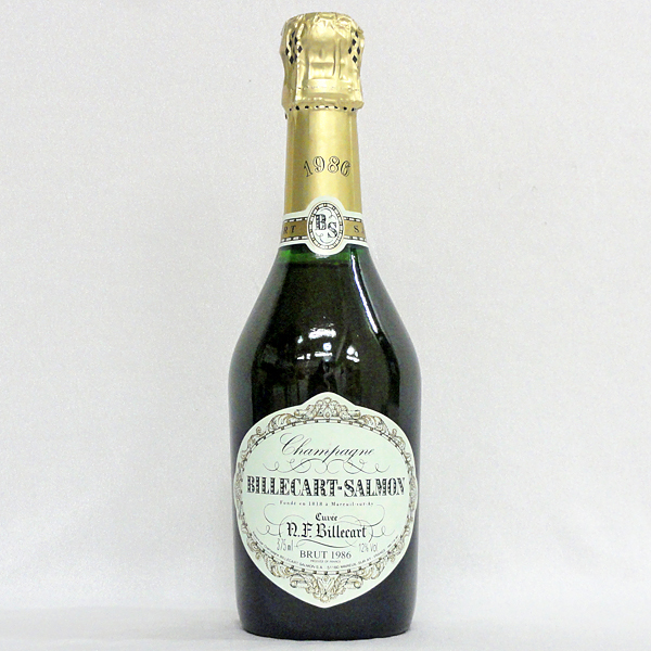 東京都三鷹市でビルカール サルモン ブリュット 1986 シャンパン ハーフボトル 375ml 未開栓 BILLECART SALMON BRUT 1986 Champagneを1500円で買取させていただきました。