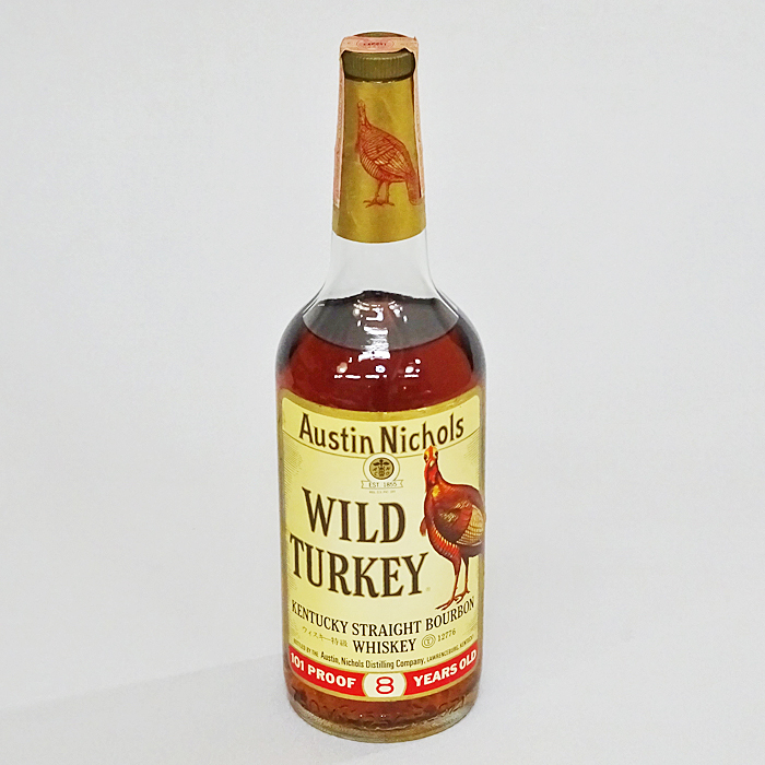 東京都練馬区で古酒 紙封 WILD TURKEY ワイルドターキー 8年 750ml 50.5％ 101プルーフ ケンタッキー ストレート バーボン ウイスキー 未開栓を30,000円で買取りさせていただきました。