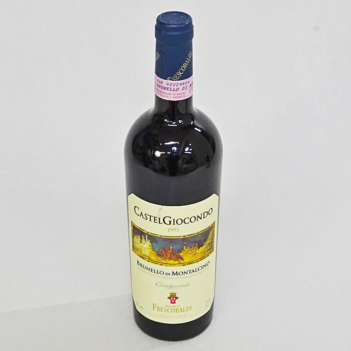 東京都目黒区でカステル ジョコンド ブルネッロ ディ モンタルチーノ 1995 CASTEL GIOCONDO BRUNELLO DI MONTALCINO イタリア 赤ワイン 750ml 13％ 未開栓を3000円で買取させていただきました。