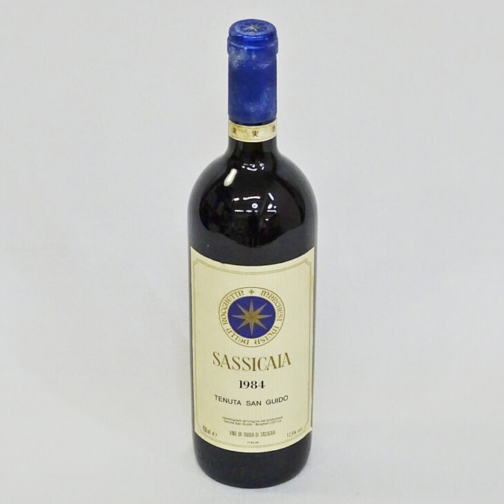 埼玉県所沢市テヌータ サン グイド サッシカイア 1984 750ml イタリア 赤ワイン 未開栓 SASSICAIA TENUTA SAN GUIDOを6000円で買取させていただきました。