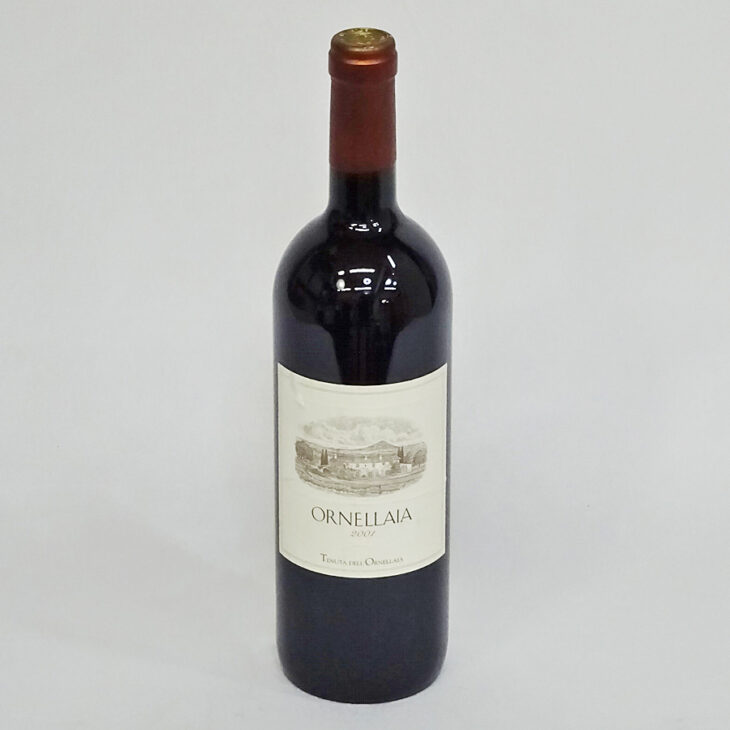 東京都世田谷区でオルネライア 2001 750ml 14.5％ イタリア 赤ワイン 未開栓 ORNELLAIAを円で買取させていただきました。