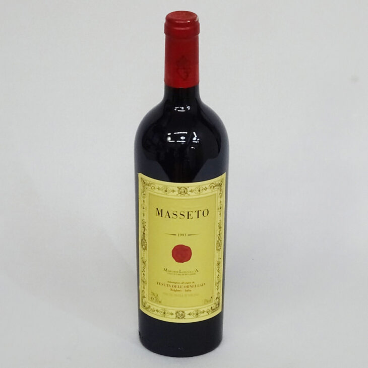 東京都西東京市でマッセート 1993 750ml 13％ イタリア 赤ワイン 未開栓 MASSETOを50000円で買取させていただきました。