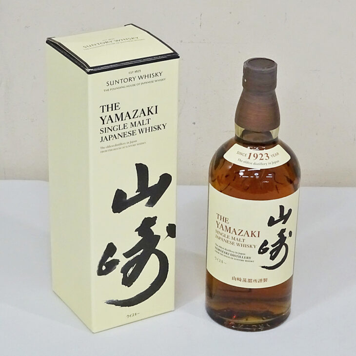 東京都中野区でサントリー シングルモルト ウイスキー 山崎 ノンヴィンテージ NV 700ml 43% SUNTORY 未開栓 箱付きを3,600円で買取させていただきました。